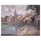 Framed Scenic Jules Rene Herve Print