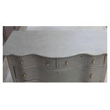 Vintage Painted Four Drawer French Provincial Dresser