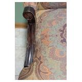 Elegant Claw Foot Upholstered Armchair