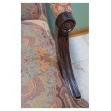 Elegant Claw Foot Upholstered Armchair