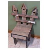 Small Vintage Wood Garden Chair