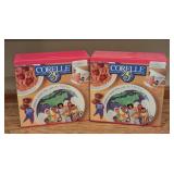 Pair of Corelle 25th Anniversary Childs Dish Sets