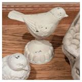 Variety of Ceramic and Metal Bird Figurines