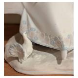 Lladro Feeding the Pigeons Porcelain Figurine