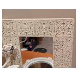 Rustic Style Small Wall Mirrors and Candleholder