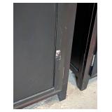 Pair of Espresso Wood Bookshelves