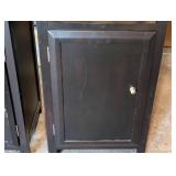 Pair of Espresso Wood Bookshelves