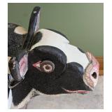 Adorable Wooden Cow Step Stool