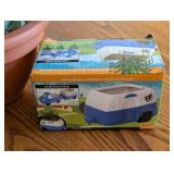 Decorative Faux Plants and Pair of Small Planters