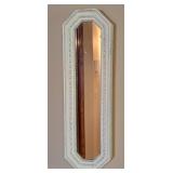 Vintage Painted Wood Window and Small Decorative Mirror