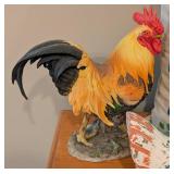 Colorful Rooster Accent Pillow and Decor