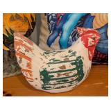 Colorful Rooster Accent Pillow and Decor