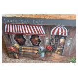 Pair of Large Cafe Canvas Prints