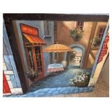 Pair of Large Cafe Canvas Prints