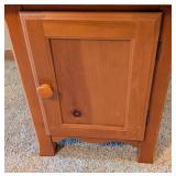 Small Pine Storage Side Table