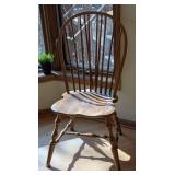 Vintage Windsor Back Chair and Dining Table Set