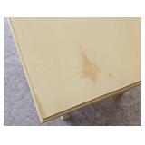 Pale Yellow Painted Petite Wood Storage Cabinet