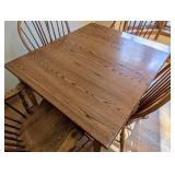 Vintage Windsor Back Chair and Dining Table Set