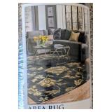 New Mohawk Blue Floral Area Rug