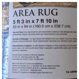 New Mohawk Blue Floral Area Rug