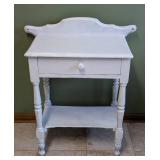 Vintage Painted Wood Accent Table
