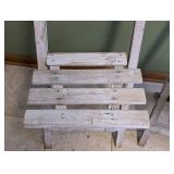 Pair of Vintage Painted Wood Folding Chairs