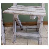 Pair of Vintage Painted Wood Folding Chairs