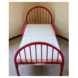 Red Metal Toddler Bed Frame