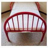 Red Metal Toddler Bed Frame
