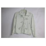 Artisans Floral Embroidery Button-Up Jacket