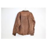 Oxford & Fulham Leather Shirt Jacket - Size L