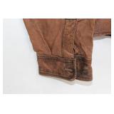 Oxford & Fulham Leather Shirt Jacket - Size L