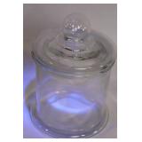 Set of Clear Glass Storage Jars