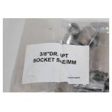 Set of 5 Bags Assorted Deep Sockets SAE/MM