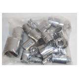 Set of 5 Bags Assorted Deep Sockets SAE/MM