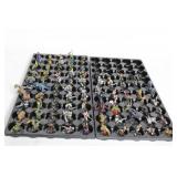 Collection of 100 Heroclix Miniature Figures with Base Dials