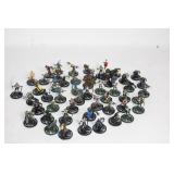 Collection of 40 Heroclix Miniature Figures for Tabletop Gaming