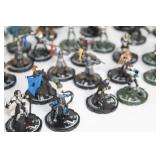 Collection of 40 Heroclix Miniature Figures for Tabletop Gaming