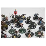 Collection of 40 Heroclix Miniature Figures for Tabletop Gaming
