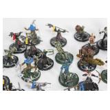 Collection of 40 Heroclix Miniature Figures for Tabletop Gaming