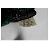 Dimadies Sequin Green and Black Zipper Jacket