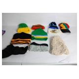 Collection of Colorful Knit Hats and Accessories