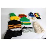 Collection of Colorful Knit Hats and Accessories