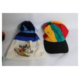Collection of Colorful Knit Hats and Accessories