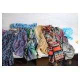 Lot of Assorted Decorative Fabric Scarves