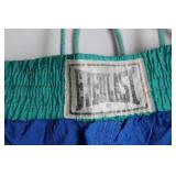 Everlast Blue Athletic Track Pants with Green Elastic Waistband