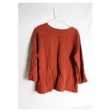Rust Red Knit Long Sleeve Sweater XL