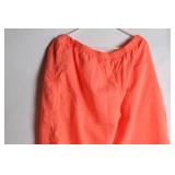 Large Bright Orange Elastic Waist Pants