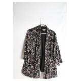 Plus Size Roz & Ali 3X Kimono with Abstract Design