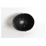 Black Plastic Construction Hard Hat with Fire Decal